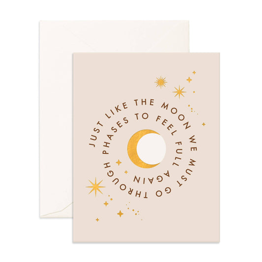 Moon Phases Greeting Card