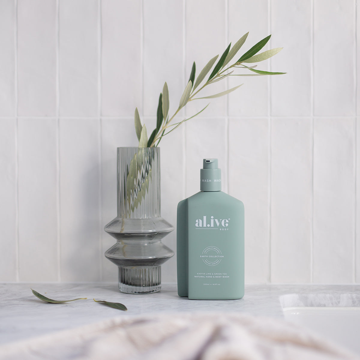 Al.ive Body Wash & Lotion Duo - Kaffir Lime & Green Tea