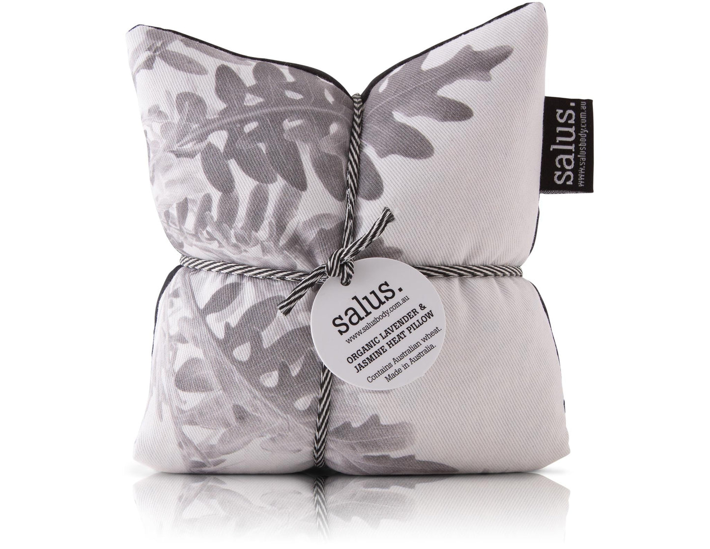 Organic Lavender & Jasmine Heat Pillow (Grey Botanical)