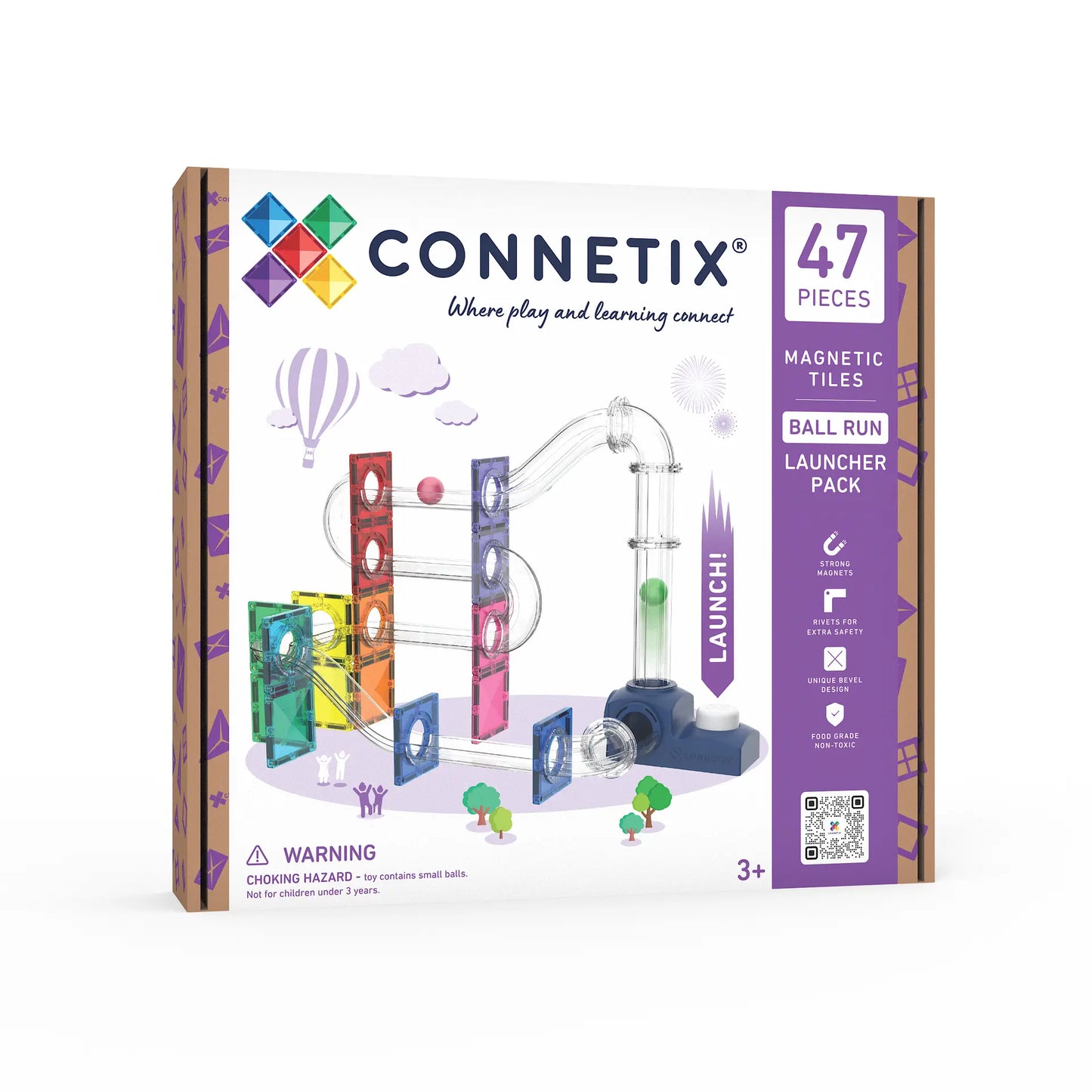 Connetix Ball Run Launcher 47pc