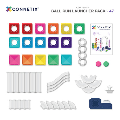 Connetix Ball Run Launcher 47pc