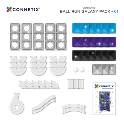 Connetix Ball Run Galaxy Pack 61pc