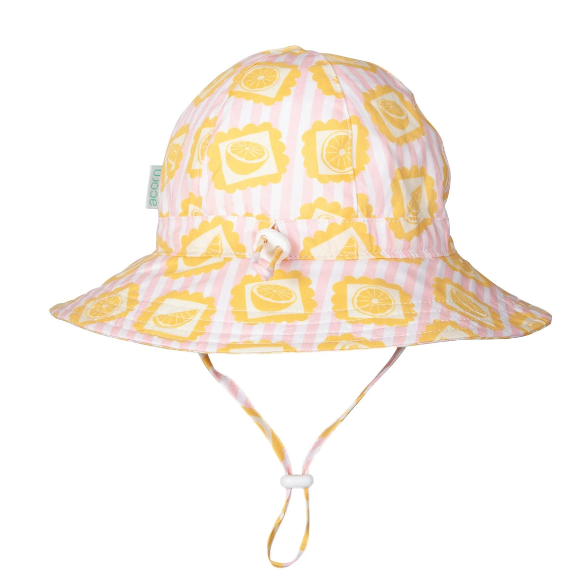 Lemonade Stripe Wide Brim Sunhat