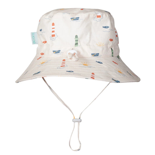 Lighthouse Wide Brim Bucket Hat