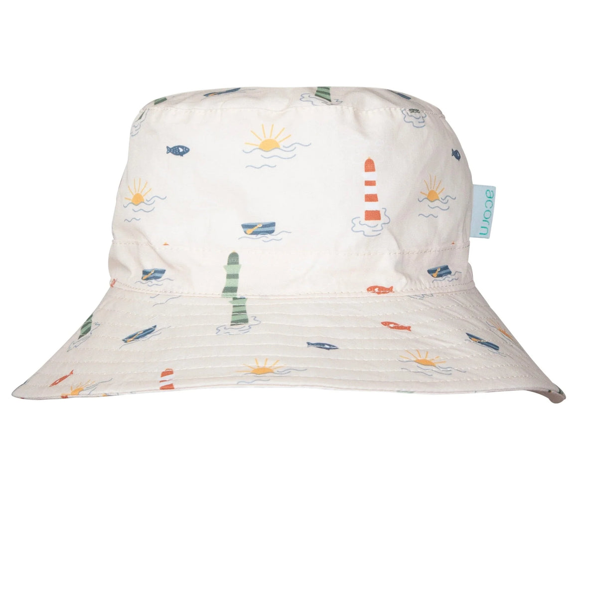 Lighthouse Wide Brim Bucket Hat