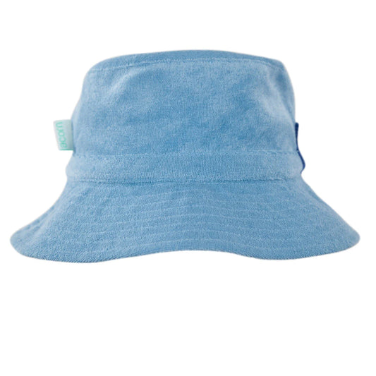 Terry Towelling Bucket Hat - Mid Blue