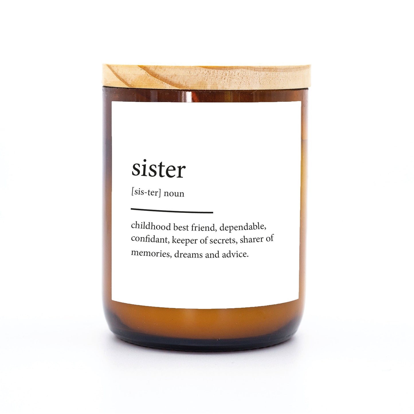 Sister ~ Dictionary Meaning Candle