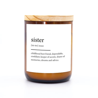 Sister ~ Dictionary Meaning Candle