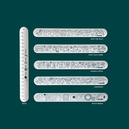 Sketchband - Reusable Colouring & Doodle Slap Bracelet - DinoRoar