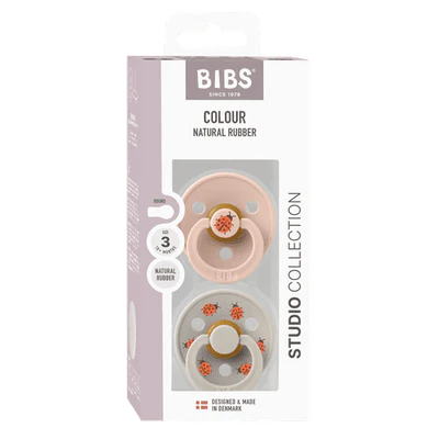 BIBS Pacifier Studio Colour - Ladybug Blush Mix