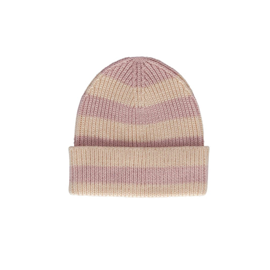 Tokyo Merino Beanie - Lavender Stripe